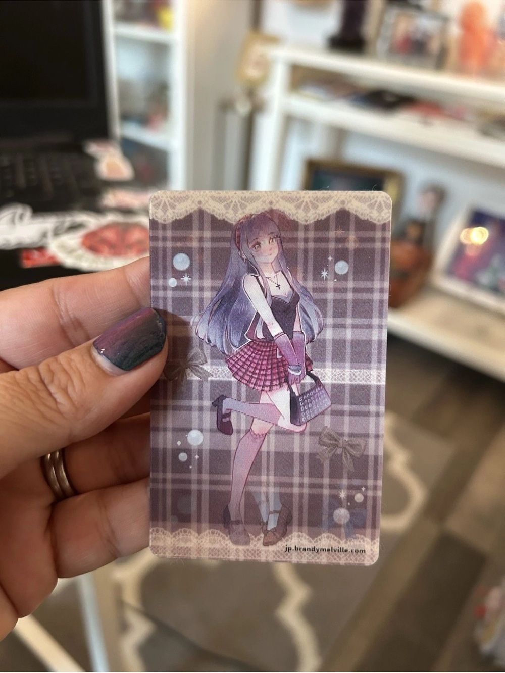 Brandy Melville Anime Girl lenticular Card Tokyo store exclusive